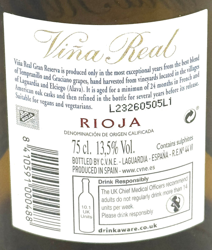2016 Vina Real, Gran Reserva, C.V.N.E. 75cl