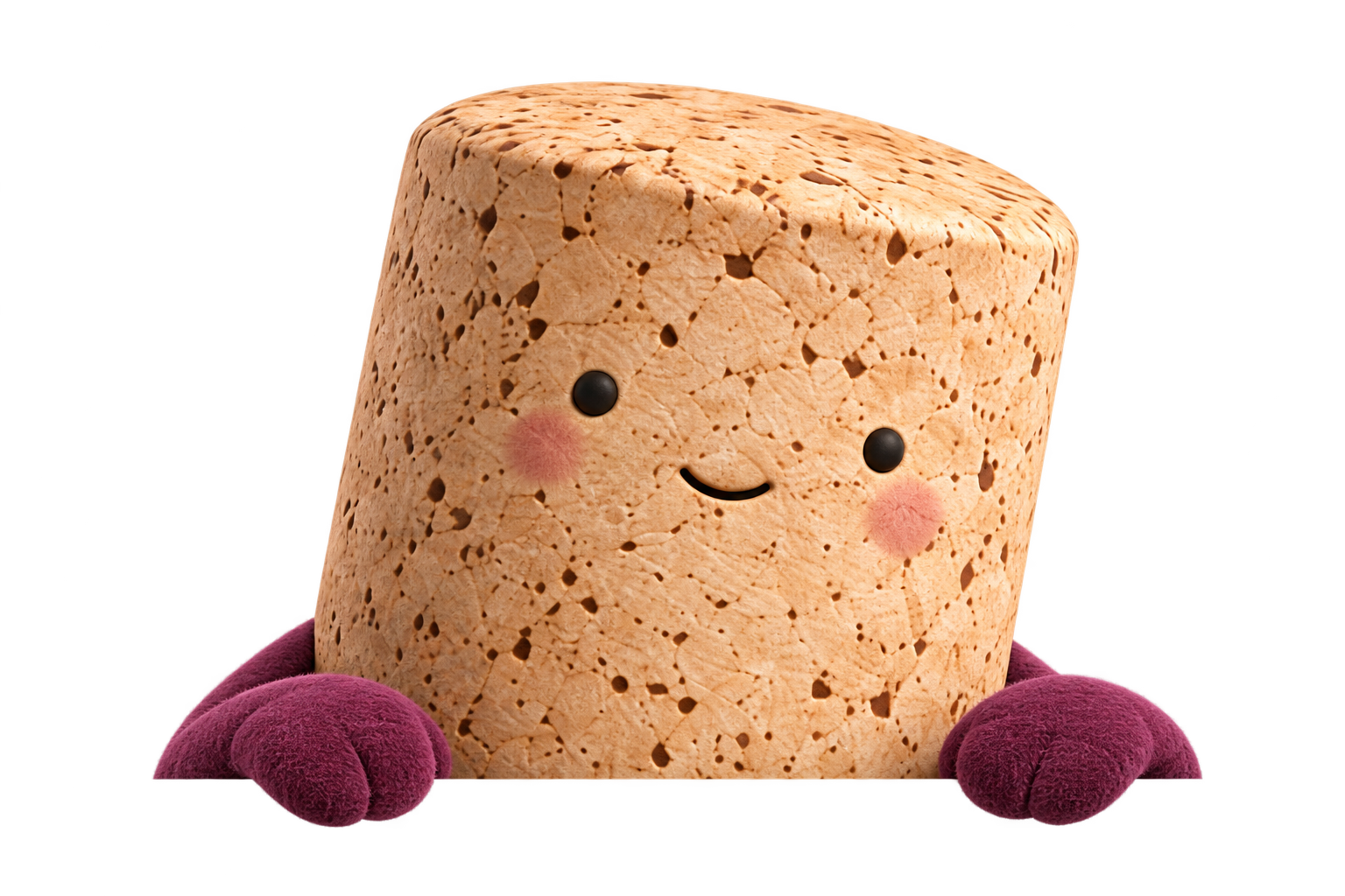 Peeking Cork Keeper mascot over the Cellar List sign-up