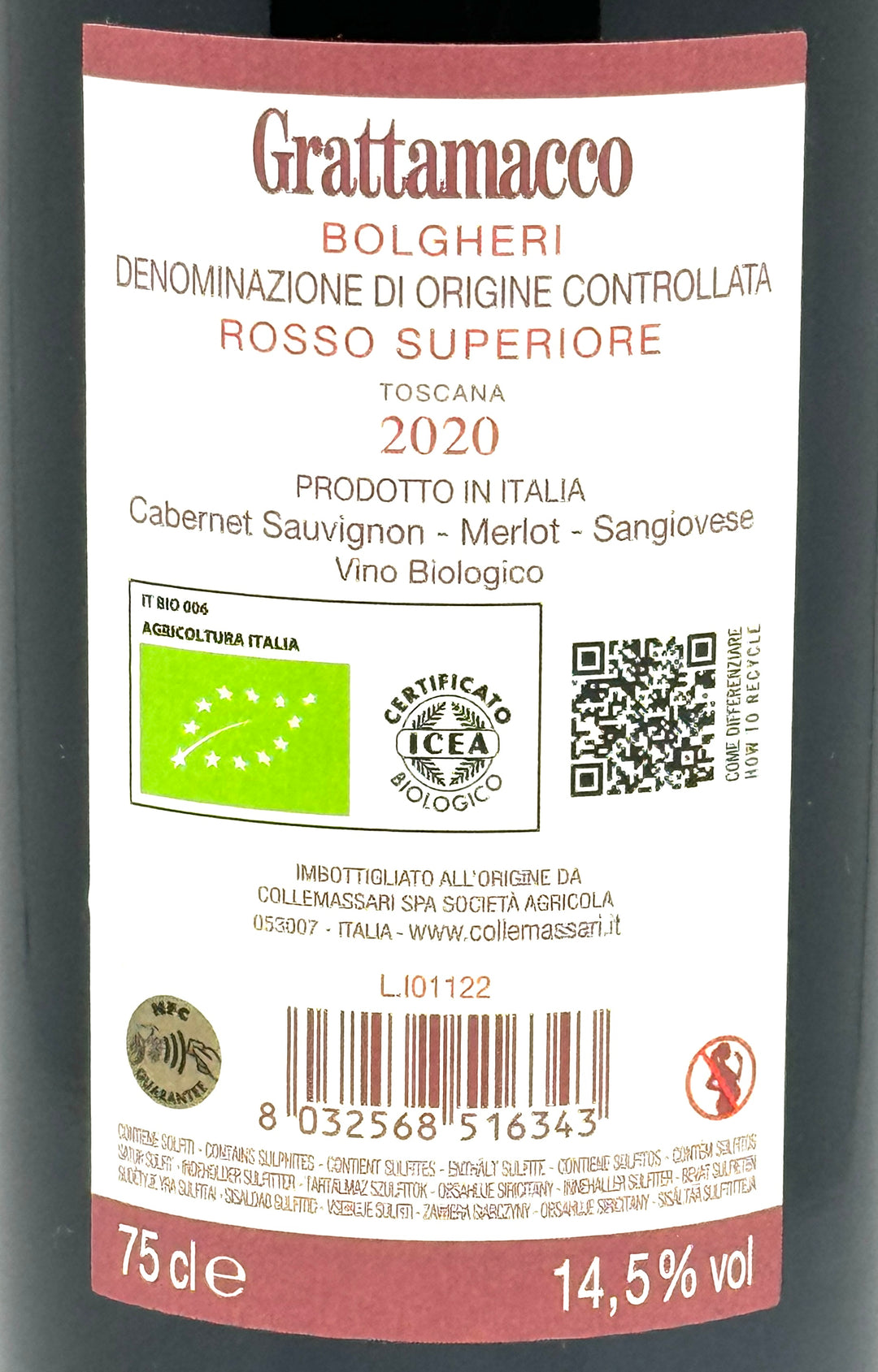 2020 Grattamacco, Bolgheri Superiore